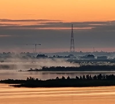 Una vista del amanecer fresco en la Bahía de Asunción. Foto de archivo. Imagen de referencia.