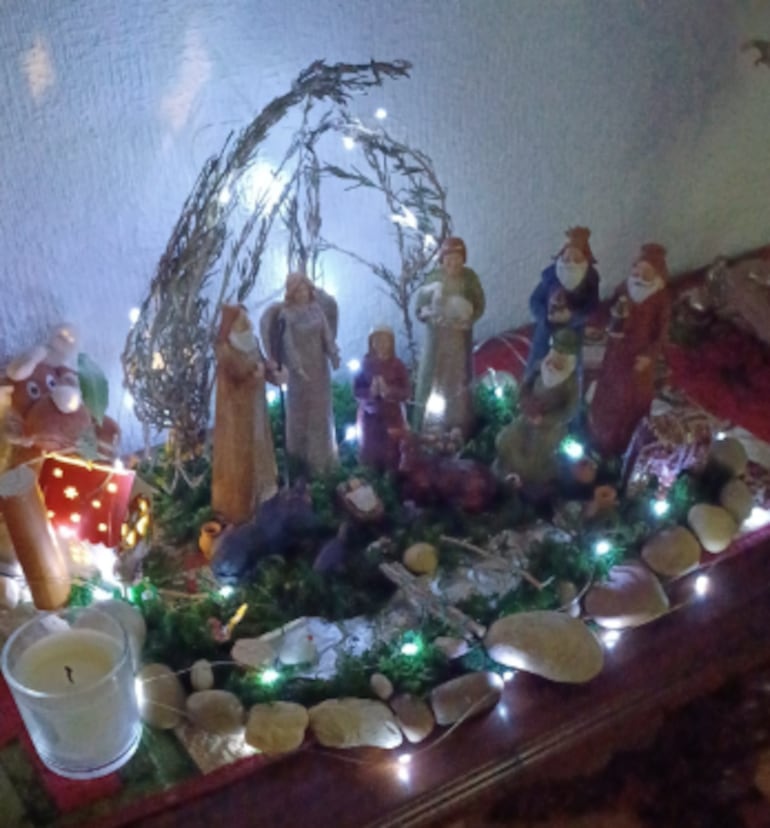El pesebre de Victoria Benítez, paraguaya residente en España.