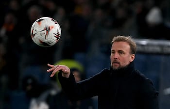 Sebastian Hoeness, el entrenador del Stuttgart (AFP).