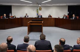 El Supremo Tribunal Federal durante una audiencia reciente.