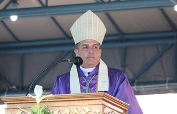Monseñor Gabriel Escobar, obispo del vicariato apostólico del Chaco.