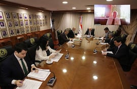 Los nueve ministros, ocho en sala y uno vía telemática en la sesión del 30 de diciembre, la última del 2025.