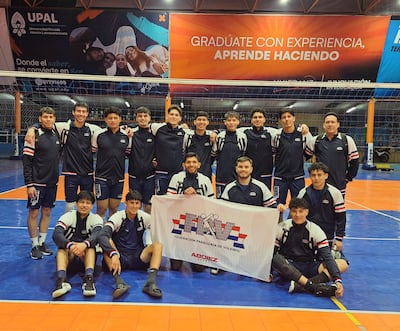 Selección paraguaya de vóleibol que participará en la Copa Sudamericana "Cocha 2026", en la ciudad boliviana.
