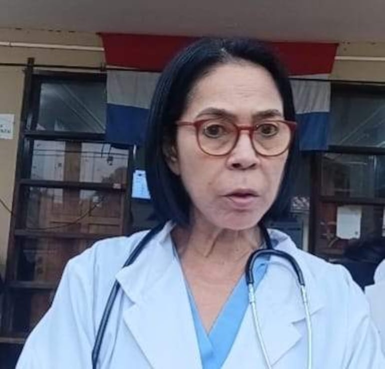 La doctora Dionisia Matto,médica pediatra del Hospital de Carapeguá.
