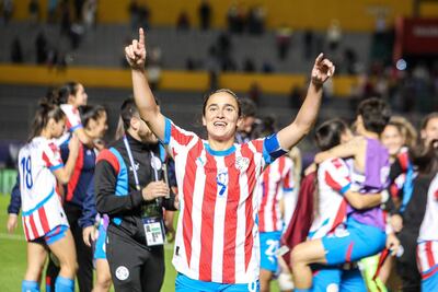 Lice Fabiana Chamorro Gómez (26 años), una de las experimentadas y capitana del equipo paraguayo femenino.