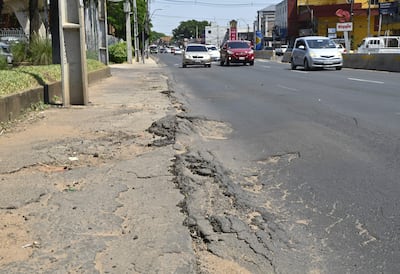 En estas condiciones se encuentra la zona del fallido metrobús.