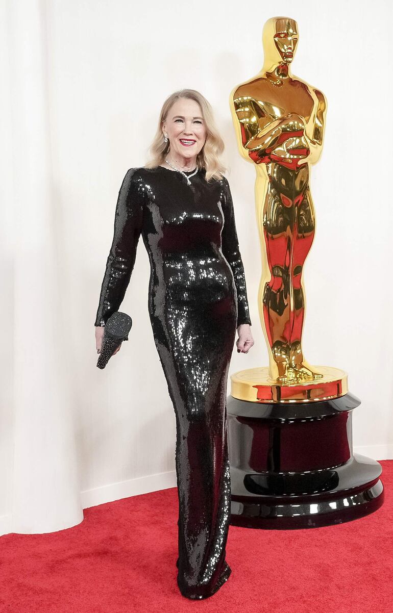La actriz Catherine O'Hara durante la ceremonia de los Óscar en 2024.