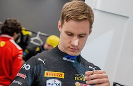 Joshua Duerksen, antes del arranque de la prueba de clasificación.