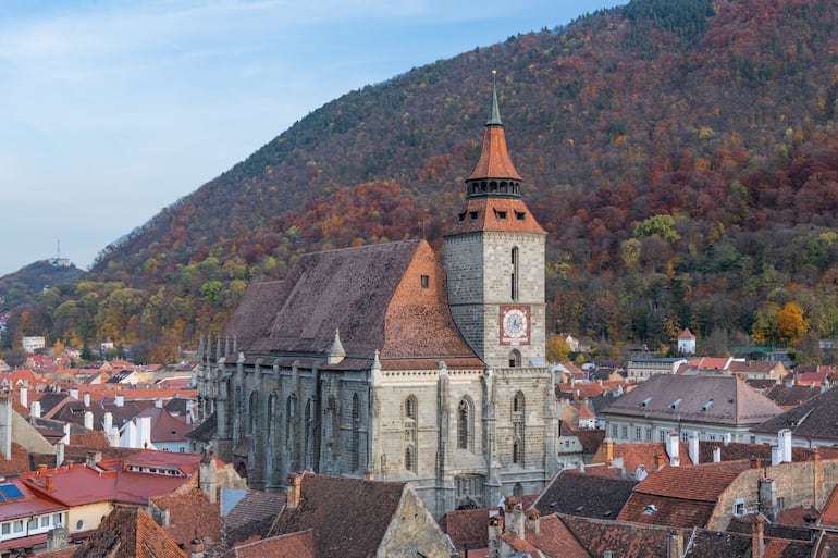 Iglesia negra, Biserica Neagrăin Brașov, Transilvania, Rumania.