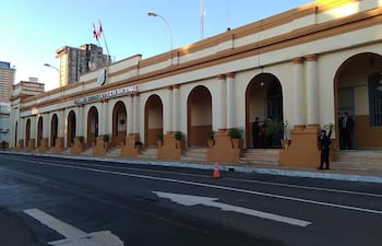 Exsede de la Comandancia de la Policía Nacional.