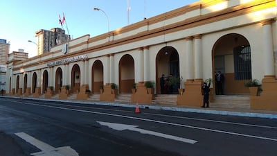 Exsede de la Comandancia de la Policía Nacional.