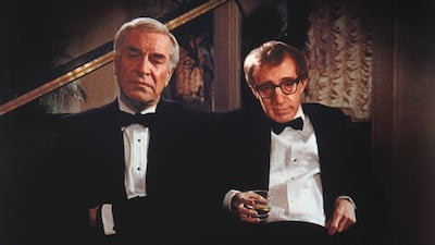 Martin Landau y Woody Allen en una escena de Crímenes y pecados (1989)