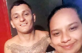 Brian Alberto Cáceres y Nahir Sabrina Rodríguez Casco, en la cárcel de Emboscada Antigua.