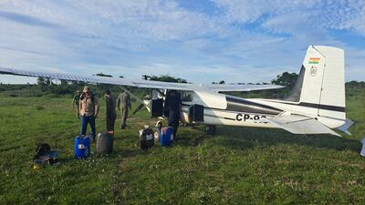 Avión Tucano de la Fuerza Aérea intercepta aeronave irregular en Concepción.