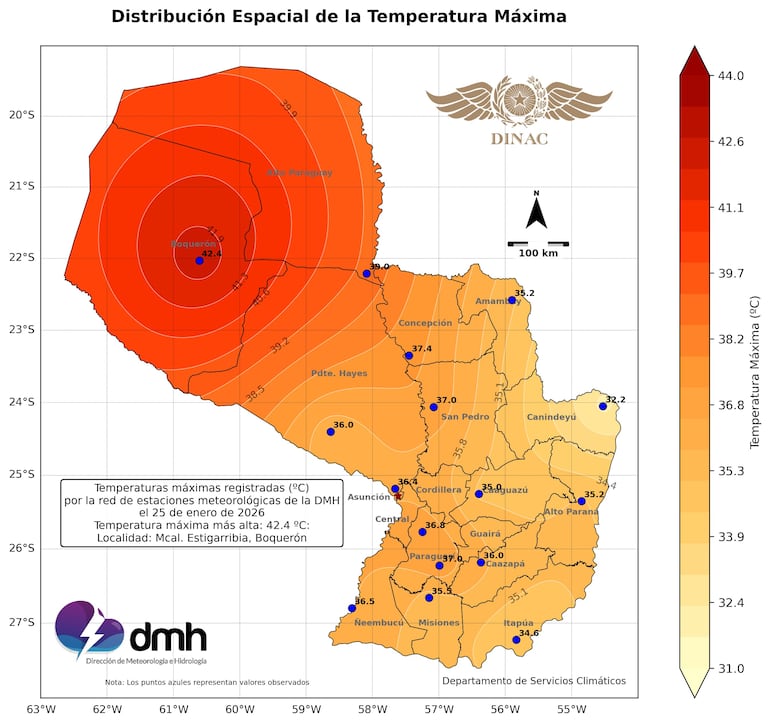 En varios puntos del país se reportó calor extremo.