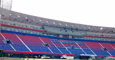 Así quedó el sector preferencial del estadio de Cerro Porteño con la renovación de las butacas.