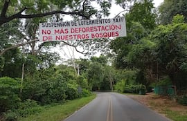 Los pobladores de Piribebuy lamentan el peligro ambiental que enfrenta la ciudad ante la creciente cantidad de loteamientos.