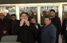 Óscar "Nenecho" Rodríguez (ANR-HC), intendente de Asunción, cuya dministración está en proceso de intervención.