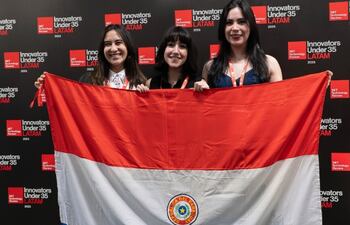 Las tres paraguayas destacadas, de izquierda a derecha. Martha Paredes, Maureen Montanía y Carmen Paredes.