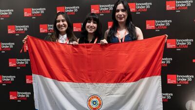 Las tres paraguayas destacadas, de izquierda a derecha. Martha Paredes, Maureen Montanía y Carmen Paredes.