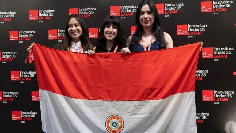 Las tres paraguayas destacadas, de izquierda a derecha. Martha Paredes, Maureen Montanía y Carmen Paredes.