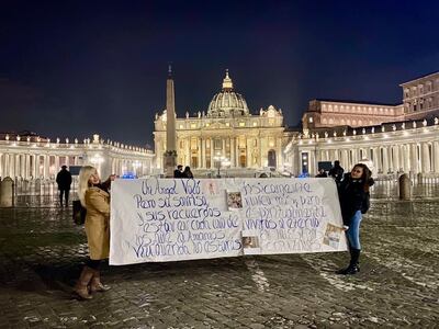 Desde Roma, compatriotas hicieron llegar su apoyo a la familia de Vita Aranda