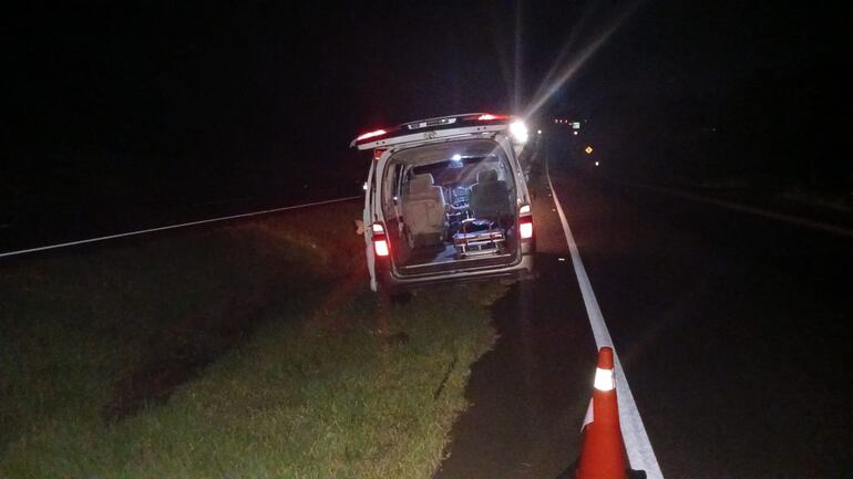 Cadáver hallado en Coronel Oviedo fue trasladado hasta el laboratorio forense de Asunción para la identificación.