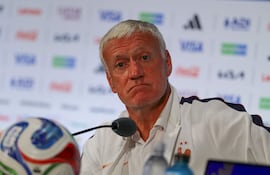 DALLAS (United States), 14/07/2026.- Frances national soccer team head coach Didier Deschamps attends a press conference in Dallas, Texas, USA, 13 July 2026. France will face Spain on 14 July in a FIFA World Cup 2026 semi final match. (Mundial de Fútbol, Francia, España) EFE/EPA/CHRISTOPHER NEUNDORF