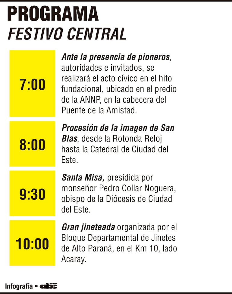 Programa festivo central