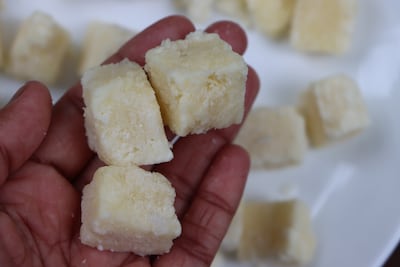 Queso congelado.