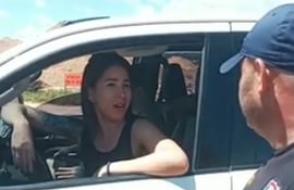 Claudia Guillén camioneta