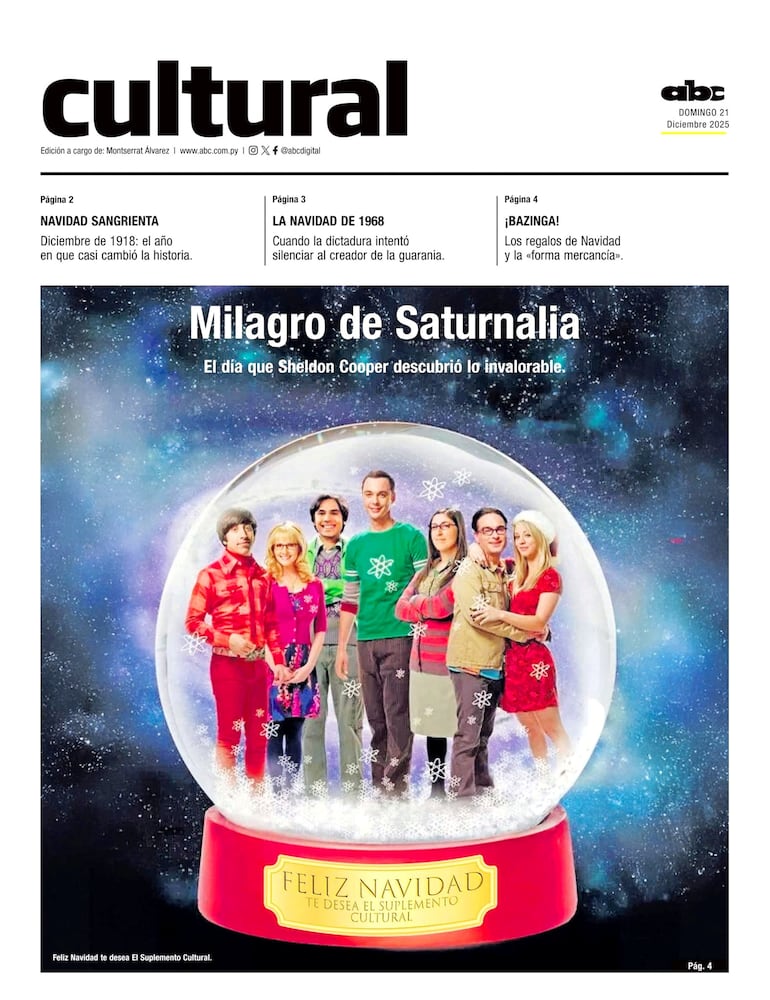 ¡Feliz Navidad! Te desea El Suplemento Cultural.