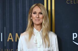 La cantante canadiense Céline Dion llegando a la proyección especial en Nueva York del documental "I Am: Céline Dion" en el Alice Tully Hall de la ciudad de Nueva York.