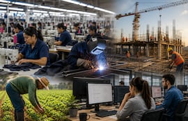 La informalidad laboral en Paraguay supera el 60%, por ello el economista Jorge Garicoche, sostuvo que la prioridad debe ser incorporar a más paraguayos al empleo formal. (Imagen generada con IA)