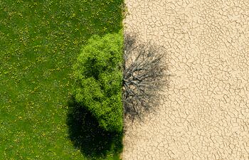 Concepto de cambio climático.