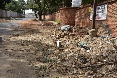 Fotos tomadas el 15 de setiembre del 2024 en la calle Grecia del barrio Pinozá.