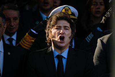 El presidente de Argentina, Javier Mile.