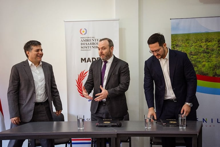 Firma del convenio entre Atenil Paraguay y el Ministerio del Ambiente y Desarrollo Sostenible (Mades).