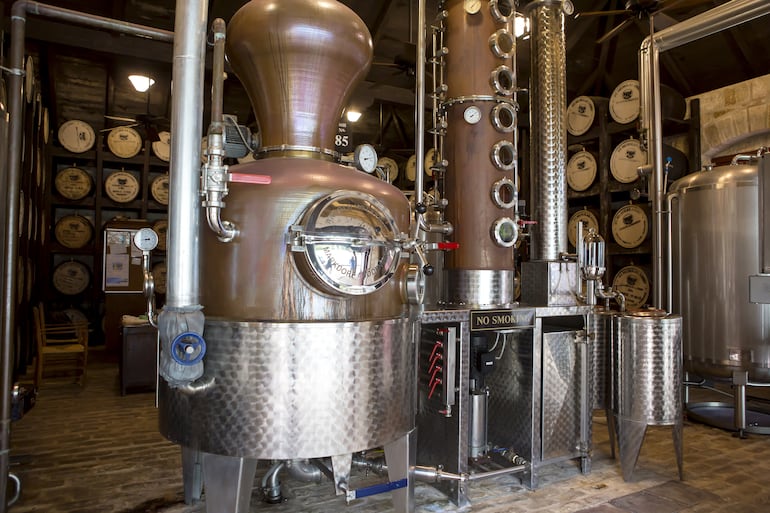 Fábrica de ron St. Nicolas Abbey, Barbados.