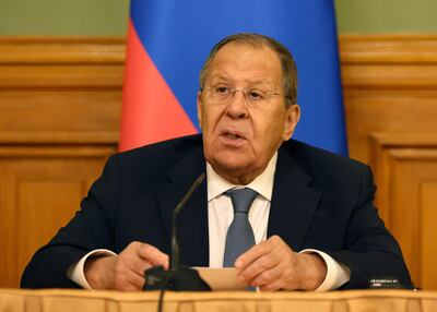 Serguéi Lavrov, ministro de Exteriores de Rusia.