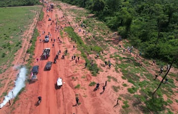 Estancia Lusipar, San Pedro, donde hubo un enfrentamiento.