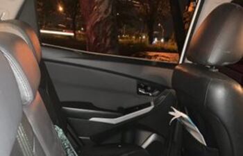 Automóvil violentado en el Parque Guasu.