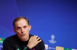 (FILES) Bayern Munich's German head coach Thomas Tuchel speaks during a press conference on April 29, 2024 in Munich, southern Germany, on the eve of the UEFA Champions League semi-final first leg football match between Bayern Munich and Real Madrid. Thomas Tuchel is set to be named England's new manager after agreeing a deal with the Football Association, The Times reported on October 15, 2024. Tuchel, 51, has been out of work since leaving Bayern Munich at the end of last season. The German would become just the third foreign manager of the Three Lions after Sven-Goran Eriksson and Fabio Capello. (Photo by Michaela STACHE / AFP)