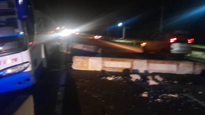 Un colectivo de larga distancia de la empresa Norte Poty tuvo un percance sobre la ruta PY02.