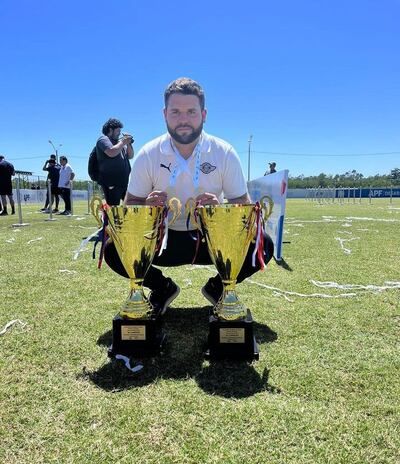 Ariel Galeano (27 años), entrenador de Libertad.