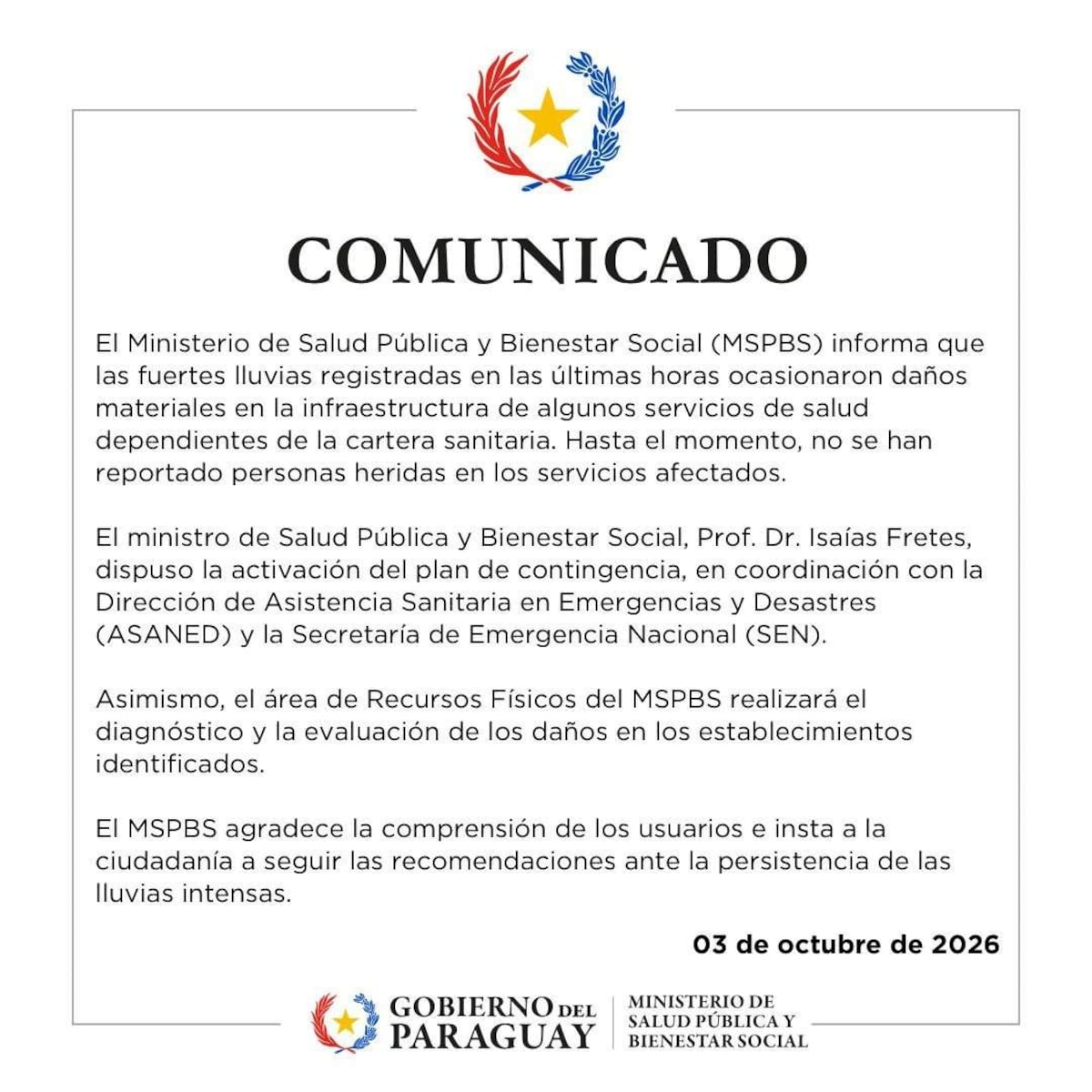 Salud activa protocolo tras destrozos y evacuaciones en varios hospitales tras temporal Salud activa protocolo tras destrozos y evacuaciones en varios hospitales tras temporal