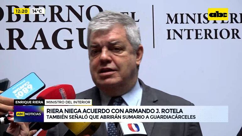 Video: Riera niega acuerdo con Armando J. Rotela - ABC Noticias - ABC Color