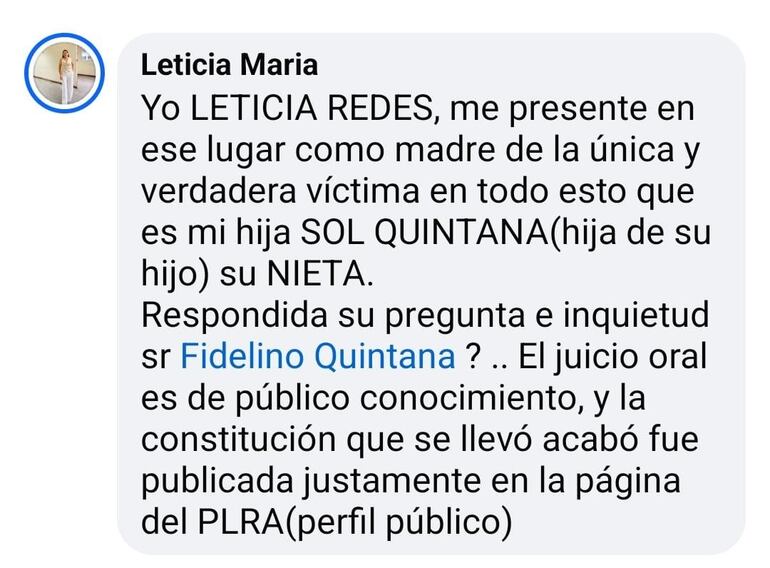 Así respondió Leticia Redes, expareja de Rodrigo Quintana, a los cuestionamientos de don Fidelino.