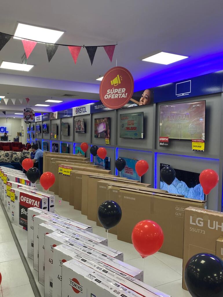 Televisores, celulares y electrodomésticos con las cuotas más bajas del país, sin entrega inicial, están disponibles en Bristol.