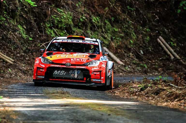 Alejandro Cachón, líder hasta aquí de la WRC2.